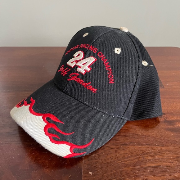 Black and Red NASCAR Racing Cap - Picture 2 of 3